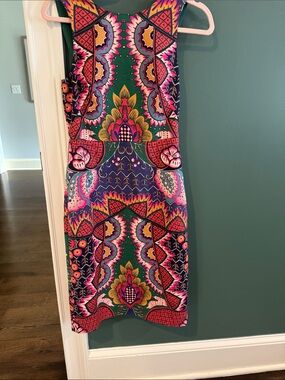 Maeve for Anthropologie Kaleidoscope Column Sleeveless Shift Dress Size 2